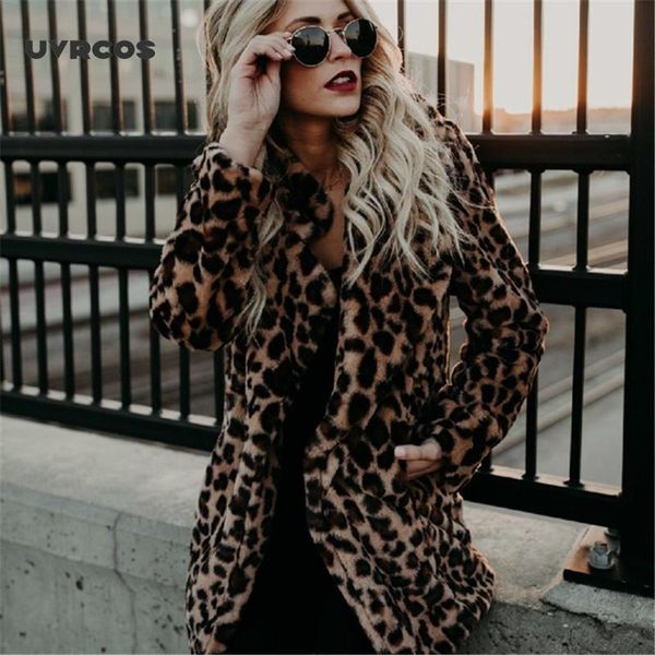 uvrcos coat women winter 2020 plus size leopard faux fluffy hair jacket fur cardigan faux fur coat warm long cape wome, Black
uvrcos coat women winter 2020 plus size leopard faux fluffy hair jacket fur cardigan faux fur coat warm long cape wome, Black