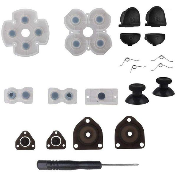 l1 r1 l2 r2 trigger buttons + 2 springs + 2 joystick thumb sticks 1 set conductive rubber screwdriver for ps4 controller (1s1
l1 r1 l2 r2 trigger buttons + 2 springs + 2 joystick thumb sticks 1 set conductive rubber screwdriver for ps4 controller (1s1
