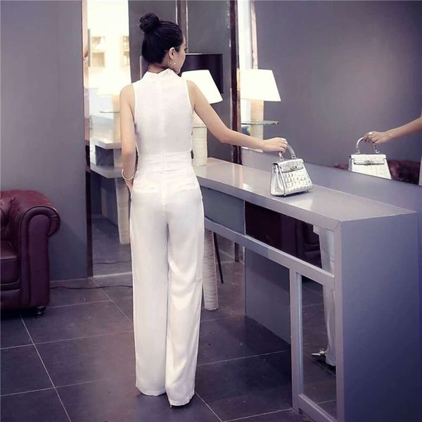 cool summer atmosphere simple wide leg high waist jumpsuit women's chiffon slim drs pants, Black;gray
cool summer atmosphere simple wide leg high waist jumpsuit women's chiffon slim drs pants, Black;gray