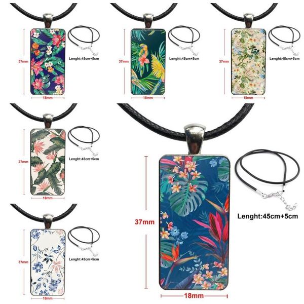 pendant necklaces for men women natural tropical flowers leaves necklace with steel plated glass cabochon choker long rectangle, Silver
pendant necklaces for men women natural tropical flowers leaves necklace with steel plated glass cabochon choker long rectangle, Silver