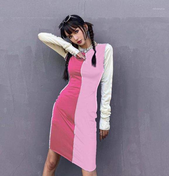 patchwork casual bodycon mini dresses 2021 long sleeve dresses autumn women fashion streetwear dress female party wear1, Black;gray
patchwork casual bodycon mini dresses 2021 long sleeve dresses autumn women fashion streetwear dress female party wear1, Black;gray