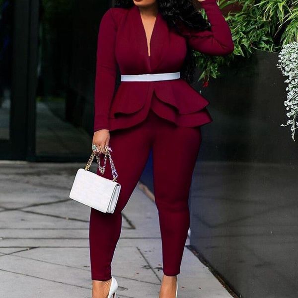 office ladies suits women 2 piece set long sleeve ruffles blazers set pencil pants uniforme mujer pantalon thin suits for women1, White
office ladies suits women 2 piece set long sleeve ruffles blazers set pencil pants uniforme mujer pantalon thin suits for women1, White