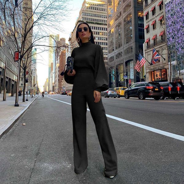 womens jumpsuit solid color women fashion long sleeved high necked halter fashion casual one-piece trousers autumn and winter for women, Black;white
womens jumpsuit solid color women fashion long sleeved high necked halter fashion casual one-piece trousers autumn and winter for women, Black;white