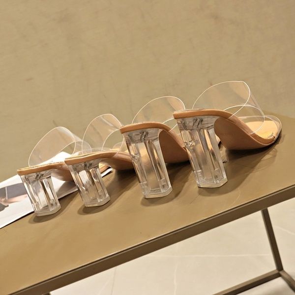 2021 designer slides women 9cm high heels transparent mules fetish summer female crystal sandals lady block heels slippers shoesmultifunctio, Black
2021 designer slides women 9cm high heels transparent mules fetish summer female crystal sandals lady block heels slippers shoesmultifunctio, Black