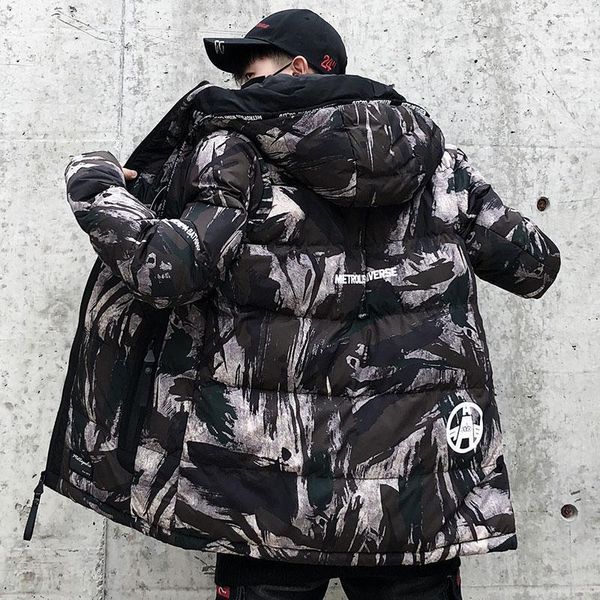 winter jacket men hooded casual mens parka coat camo thick warm mens outwear1, Black
winter jacket men hooded casual mens parka coat camo thick warm mens outwear1, Black