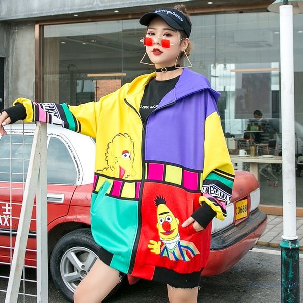 tailndia mar marca 2020 primavera e outono nova rede red hip hop hit cor dos desenhos animados impresso solto grande tamanho com capuz, Black;brown
tailndia mar marca 2020 primavera e outono nova rede red hip hop hit cor dos desenhos animados impresso solto grande tamanho com capuz, Black;brown
