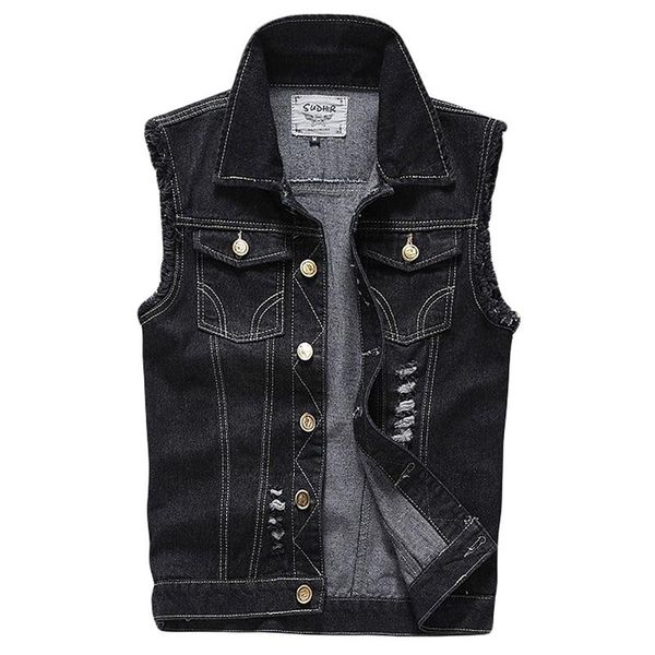 men's vests ripped denim vest euro size fashion cowboy sleeveless casual slim waistcoat men'ship hop jean coats s-5xl, Black;white
men's vests ripped denim vest euro size fashion cowboy sleeveless casual slim waistcoat men'ship hop jean coats s-5xl, Black;white