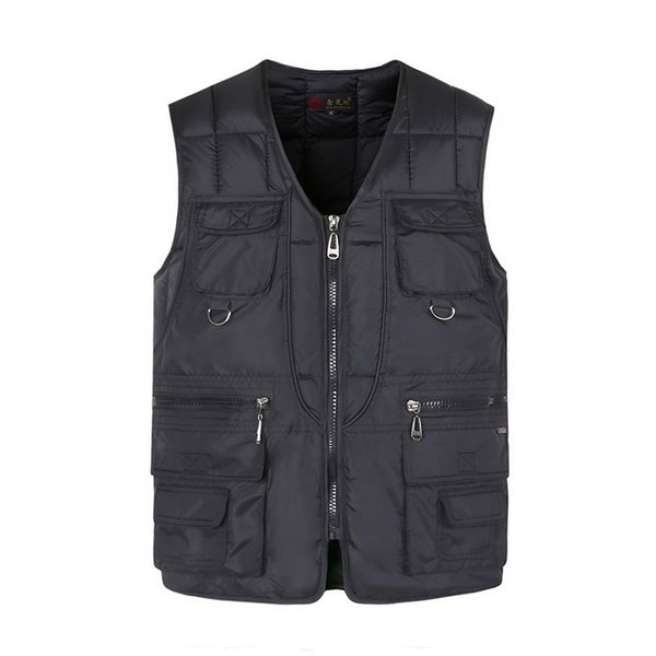 cotton vest for men with many pockets winter thick warm multi pocket waistcoat male windbreaker snow padded sleeveless jacket lj201217, Black;white
cotton vest for men with many pockets winter thick warm multi pocket waistcoat male windbreaker snow padded sleeveless jacket lj201217, Black;white