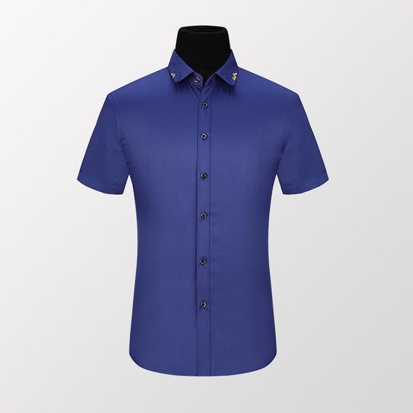 men's standard-fit short sleeve solid checked dress shirts patch chest pocket summer casual thin soft cotton button-down shirt, White;black
men's standard-fit short sleeve solid checked dress shirts patch chest pocket summer casual thin soft cotton button-down shirt, White;black