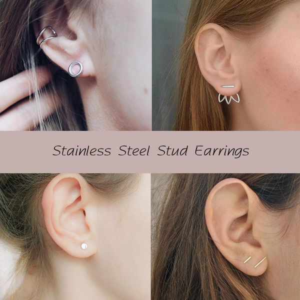stud earrings for women stainless steel small simple triangle cross square earring fashion jewelry gold/silver color diy, Golden;silver
stud earrings for women stainless steel small simple triangle cross square earring fashion jewelry gold/silver color diy, Golden;silver