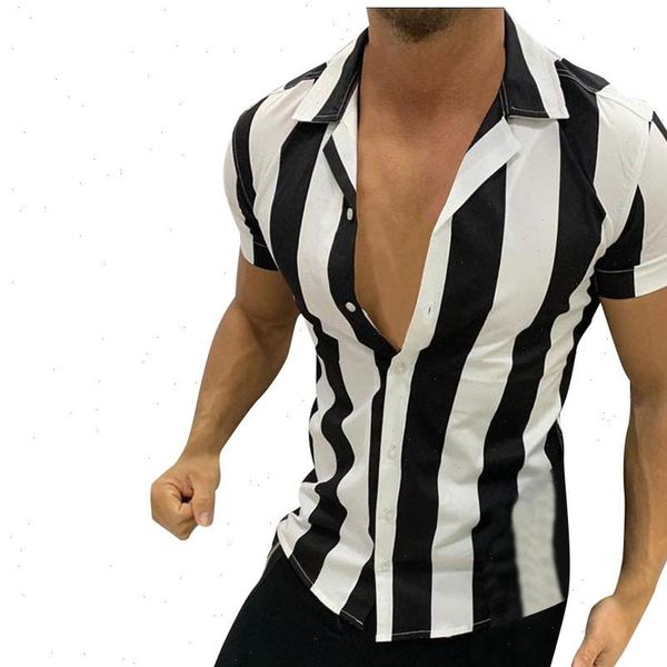 new fashion all season plus size casual stripe shirts mens fashion printed splicing colorful stripe short sleeve loose shirt, White;black
new fashion all season plus size casual stripe shirts mens fashion printed splicing colorful stripe short sleeve loose shirt, White;black