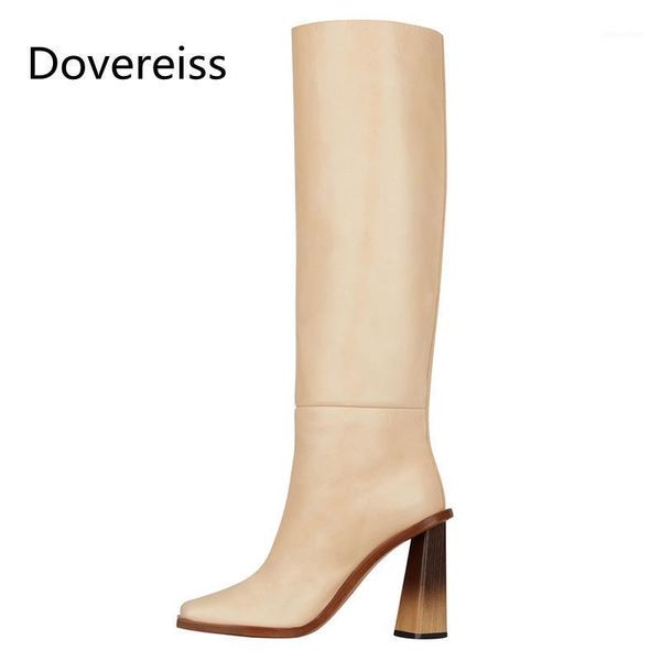 boots dovereiss fashion women's shoes winter high heels elegant beige square toe knee strange style 481, Black
boots dovereiss fashion women's shoes winter high heels elegant beige square toe knee strange style 481, Black