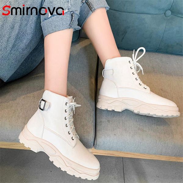 smirnova 2020 big size 46 ankle boots for women lace up buckle autumn winter short boots casual flat shoes woman, Black
smirnova 2020 big size 46 ankle boots for women lace up buckle autumn winter short boots casual flat shoes woman, Black