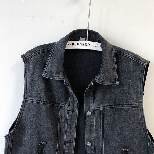 2021 new nova moda primavera preto denim colete feminino casaco breasted collar roupas femininas y164 mz9t, Black;white
2021 new nova moda primavera preto denim colete feminino casaco breasted collar roupas femininas y164 mz9t, Black;white