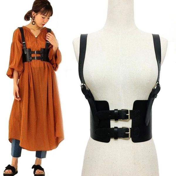 fashion punk goth leather harness body bondage belt women cage sculpting leather waist belt chest slim body waistband, Black;brown
fashion punk goth leather harness body bondage belt women cage sculpting leather waist belt chest slim body waistband, Black;brown