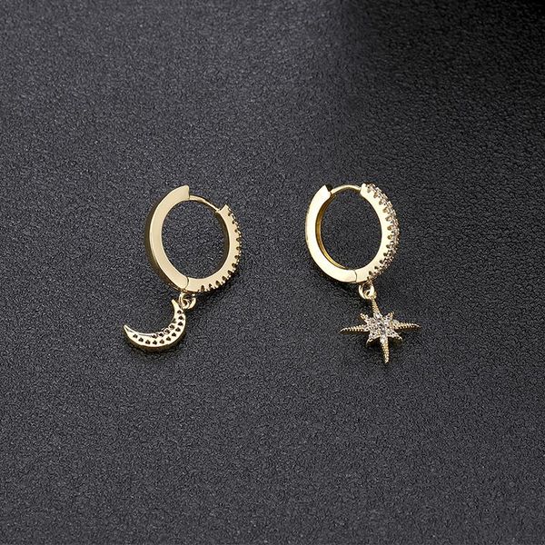New Fashion Cute Star And Moon Drop Earrings Gold And Silver Color Classic Earrings For Women Korean Jewelley
New Fashion Cute Star And Moon Drop Earrings Gold And Silver Color Classic Earrings For Women Korean Jewelley