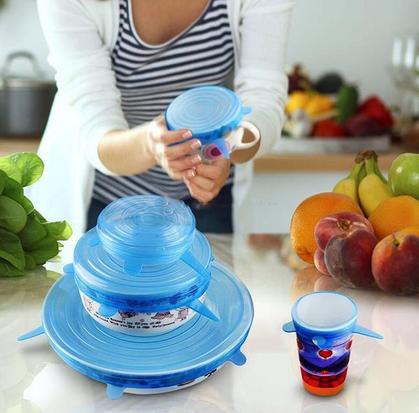 food wrap 6pcs/set silicon stretch lids universal bowl pot lid silicone cover pan cooking kitchen accessories
food wrap 6pcs/set silicon stretch lids universal bowl pot lid silicone cover pan cooking kitchen accessories