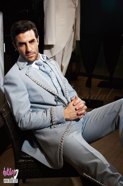 men's suits & blazers latest coat pant designs light blue trim men suit custom italian slim fit 3 piece gentle dinner tuxedo terno masc, White;black
men's suits & blazers latest coat pant designs light blue trim men suit custom italian slim fit 3 piece gentle dinner tuxedo terno masc, White;black