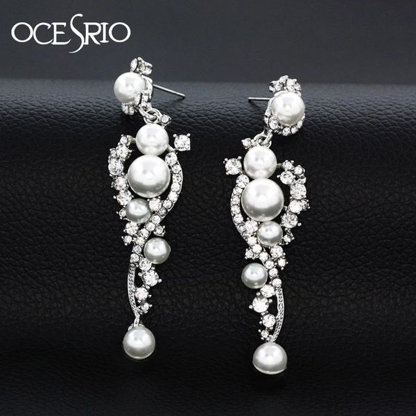 dangle & chandelier ocesrio silver color long pearl earrings for women crystal wedding brides fashion party jewellery ers-h95
dangle & chandelier ocesrio silver color long pearl earrings for women crystal wedding brides fashion party jewellery ers-h95