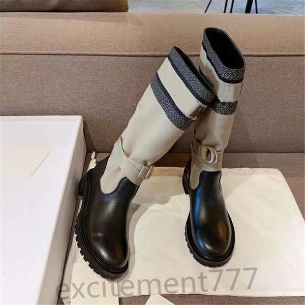 new the latest autumn winter 2020 electronic embroidery matching color letters logo round head middle boot for women, Black
new the latest autumn winter 2020 electronic embroidery matching color letters logo round head middle boot for women, Black