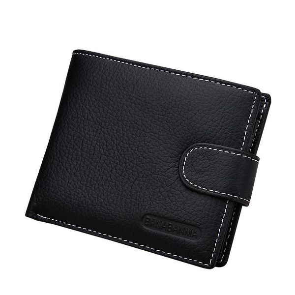 cowhide wallet men retro solid sewing thread short purse card holder buckle design coin money bag, Red;black
cowhide wallet men retro solid sewing thread short purse card holder buckle design coin money bag, Red;black