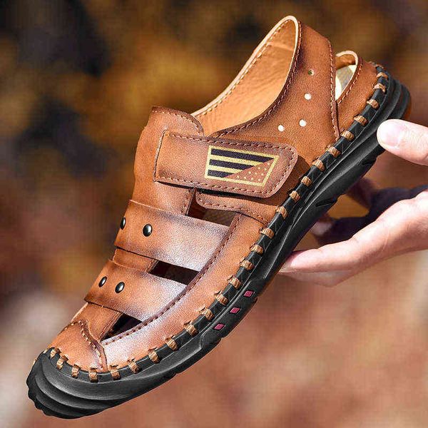 men's leather sandals, breathable beach shoes, wear-resistant, windproof, quick drying, summer, Black
men's leather sandals, breathable beach shoes, wear-resistant, windproof, quick drying, summer, Black
