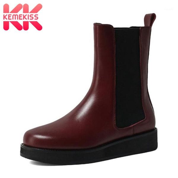 kemekiss 2021 fashion genuine leather ankle boots women flat heel winter shoes woman part short boot casual footwear size 34-391, Black
kemekiss 2021 fashion genuine leather ankle boots women flat heel winter shoes woman part short boot casual footwear size 34-391, Black