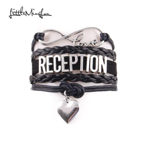 charm bracelets little minglou infinity love reception bracelet heart leather wrap men & bangles for women jewelry, Golden;silver
charm bracelets little minglou infinity love reception bracelet heart leather wrap men & bangles for women jewelry, Golden;silver