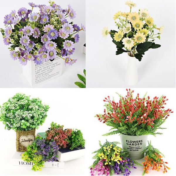 decorative flowers & wreaths 1 bunch mini daisy artificial flower berries silk plastic bouquet home decoration flores for wedding party deco
decorative flowers & wreaths 1 bunch mini daisy artificial flower berries silk plastic bouquet home decoration flores for wedding party deco
