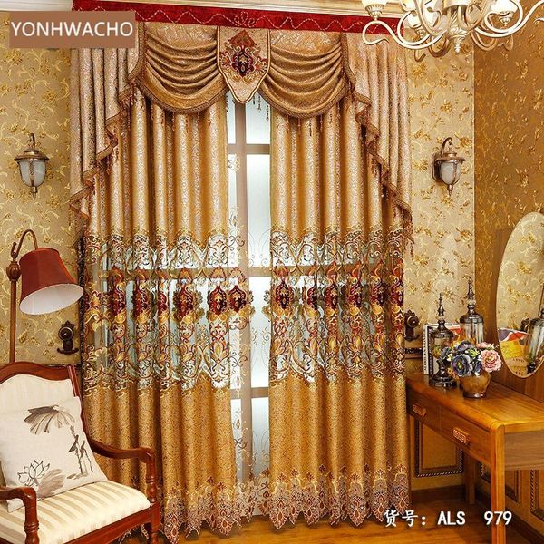 curtain & drapes custom curtains european living room bedroom chenille shading embroidery gold cloth blackout tulle valance drape c357
curtain & drapes custom curtains european living room bedroom chenille shading embroidery gold cloth blackout tulle valance drape c357