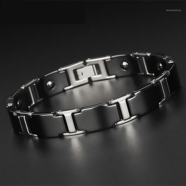 korean mens fashion popular health bracelet male ceramic braclet black tungsten steel energy magnetic therapy bileklik1, Golden;silver
korean mens fashion popular health bracelet male ceramic braclet black tungsten steel energy magnetic therapy bileklik1, Golden;silver