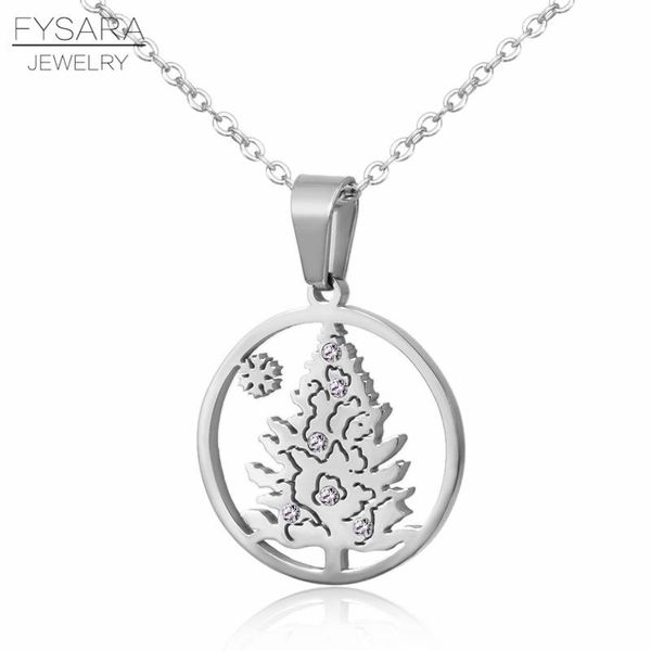 fysara snowflake chrismas tree pendant chain necklace for women collar cute stainless steel choker necklace chrismas gift 2019 sqcfhq, Silver
fysara snowflake chrismas tree pendant chain necklace for women collar cute stainless steel choker necklace chrismas gift 2019 sqcfhq, Silver