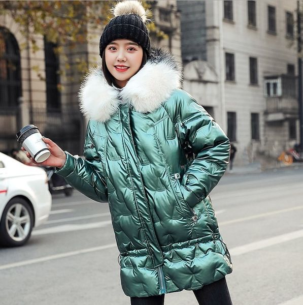2021 new fashion women's with hoodie parkas feminine shiny long collection female winter jacket 81t5, Black
2021 new fashion women's with hoodie parkas feminine shiny long collection female winter jacket 81t5, Black