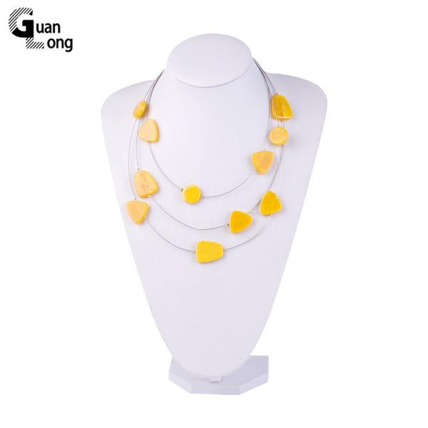 chains guanlong vintage fashion resin necklaces women with acrylic geometric heart pendants metal long party jewelry, Silver
chains guanlong vintage fashion resin necklaces women with acrylic geometric heart pendants metal long party jewelry, Silver