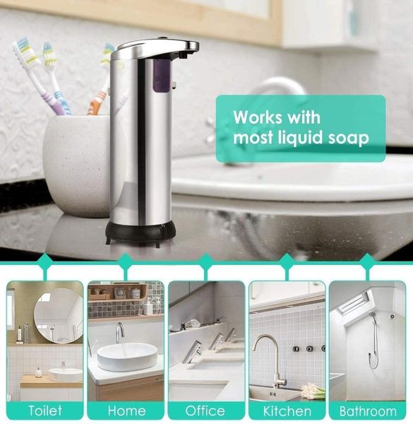 250ml soap dispenser stainless steel matic smart sensor liquid soap dispenser induction dispenser home kitchen bathroom wmtpgh
250ml soap dispenser stainless steel matic smart sensor liquid soap dispenser induction dispenser home kitchen bathroom wmtpgh