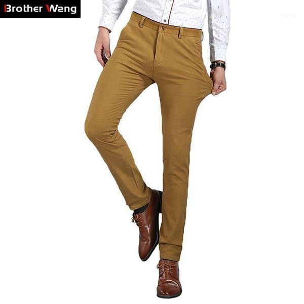 brother wang brand 2019 new men's elastic slim casual pants business fashion skinny solid color male trousers m5011, Black
brother wang brand 2019 new men's elastic slim casual pants business fashion skinny solid color male trousers m5011, Black