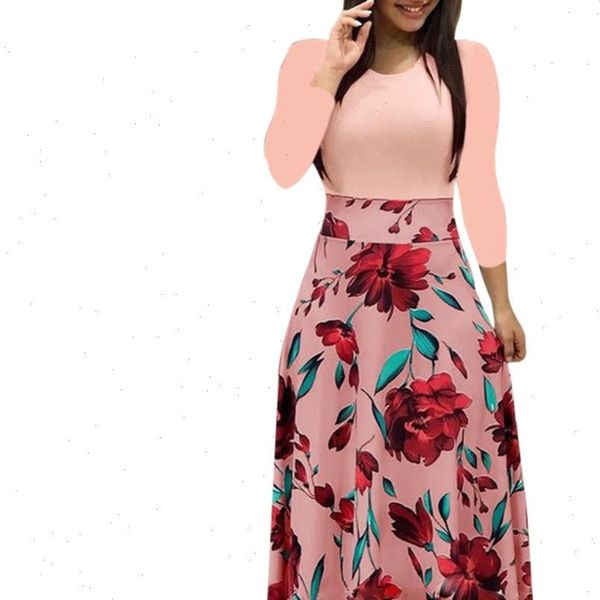 women spring round neck long sleeve boho print floral long dress ladies casual dress dot loose fashion pleated empire dress, Black;gray
women spring round neck long sleeve boho print floral long dress ladies casual dress dot loose fashion pleated empire dress, Black;gray