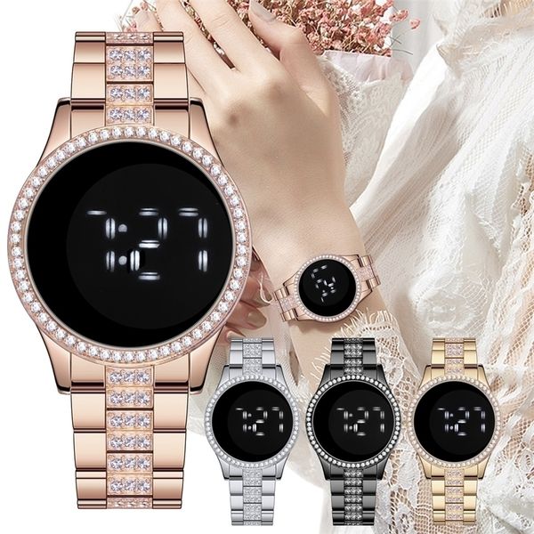 women touch screen white light digital wristwatches luxury ladies fashion watch clock gift zegarek damski 220225, Slivery;brown
women touch screen white light digital wristwatches luxury ladies fashion watch clock gift zegarek damski 220225, Slivery;brown
