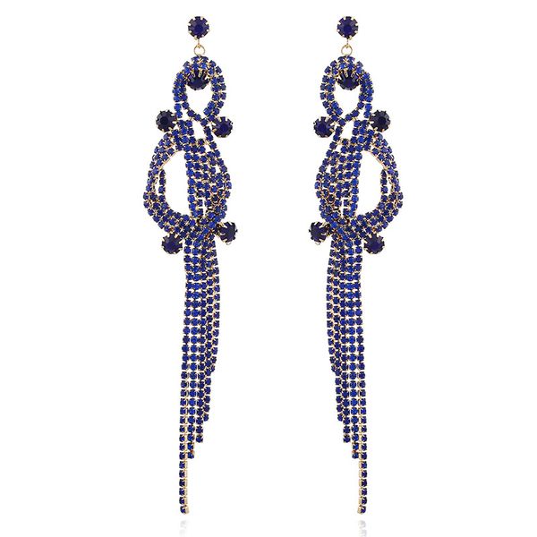 european and american bride jewelry claw chain 8-shaped earrings long tassels earrings, Golden
european and american bride jewelry claw chain 8-shaped earrings long tassels earrings, Golden