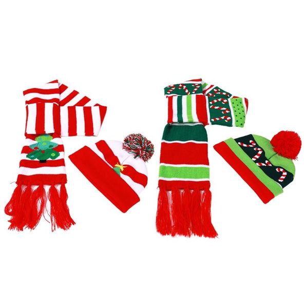 children kids christmas 2 pieces pompom beanie hat tassels long scarf set contrast color striped knitted skull cap neck warmer s, Blue;gray
children kids christmas 2 pieces pompom beanie hat tassels long scarf set contrast color striped knitted skull cap neck warmer s, Blue;gray