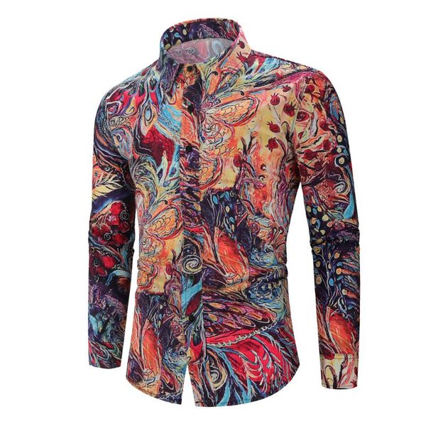 men's casual shirts fashion floral print slim fit long sleeve dress, White;black
men's casual shirts fashion floral print slim fit long sleeve dress, White;black
