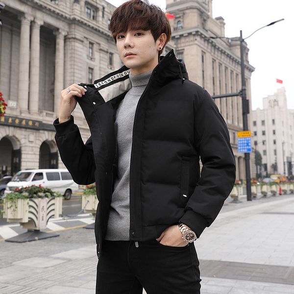 2020 winter men's korean youth leisure versatile thiened down cotton padded hooded jaet trend, Black
2020 winter men's korean youth leisure versatile thiened down cotton padded hooded jaet trend, Black