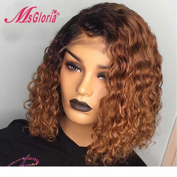 #1b 27 honey brown short curly bob wig part lace front human hair wigs for women pre plucked brazilian remy hair bleached knots, Black;brown
#1b 27 honey brown short curly bob wig part lace front human hair wigs for women pre plucked brazilian remy hair bleached knots, Black;brown