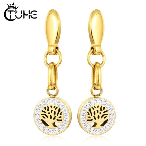 stud tree of life women earrings gold silver color stainless steel with crystal earring jewelry lovely girls kids accessories gifts, Golden;silver
stud tree of life women earrings gold silver color stainless steel with crystal earring jewelry lovely girls kids accessories gifts, Golden;silver