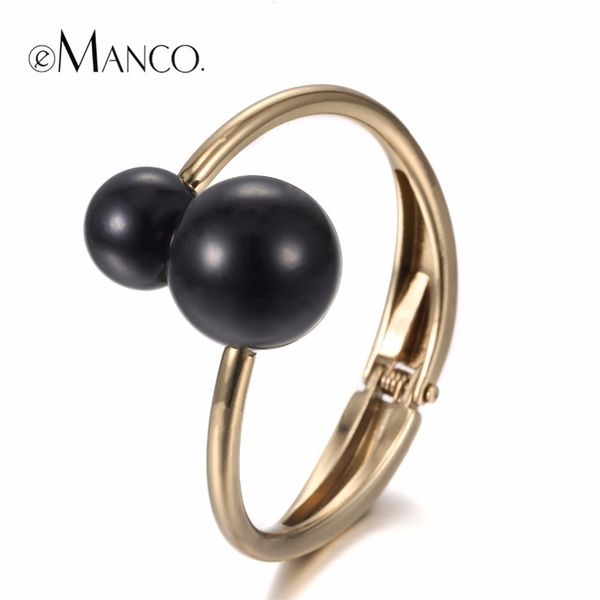 emanco trendy simple open bangles for women 3 colors new product adjustable pearl titanium plated accessories jewelry y200323, Golden;silver
emanco trendy simple open bangles for women 3 colors new product adjustable pearl titanium plated accessories jewelry y200323, Golden;silver