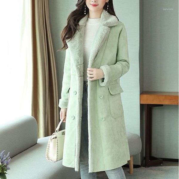 2020 faux leather suede fur long coat for women cropped outerwear loose female clothing plus size 2xl autumn winter women coat1, Black
2020 faux leather suede fur long coat for women cropped outerwear loose female clothing plus size 2xl autumn winter women coat1, Black