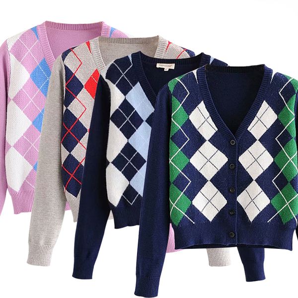 2020 new women's jersey plaid with v cardigan neckline stylish sweater of ladies wild coat sweaters, White;black
2020 new women's jersey plaid with v cardigan neckline stylish sweater of ladies wild coat sweaters, White;black