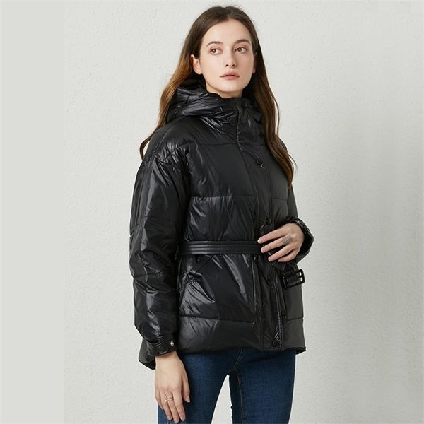 fitaylor winter ultra light women down jacket warm white duck down hooded parkas female single breasted snow outerwear with belt q1217, Black
fitaylor winter ultra light women down jacket warm white duck down hooded parkas female single breasted snow outerwear with belt q1217, Black