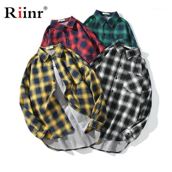 men's dress shirts riinr trend brand men's plaid spring autumn men hip hop long-sleeved shirt male fashion casual, White;black
men's dress shirts riinr trend brand men's plaid spring autumn men hip hop long-sleeved shirt male fashion casual, White;black