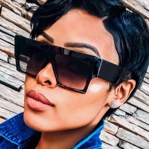 sunglasses 2021 classic oversize square men women luxury fashion designer eyewear, White;black
sunglasses 2021 classic oversize square men women luxury fashion designer eyewear, White;black